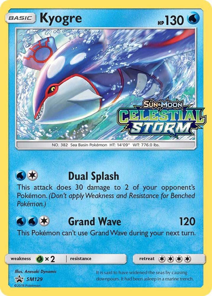 Kyogre - SM129 (Prerelease), SM Promos SM129