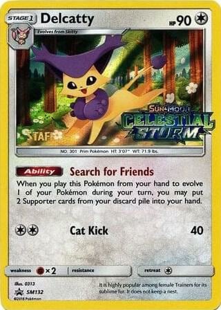 Delcatty - SM132 (Prerelease) [Staff], SM Promos SM132