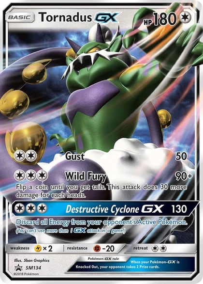 Tornadus GX - SM134, SM Promos SM134