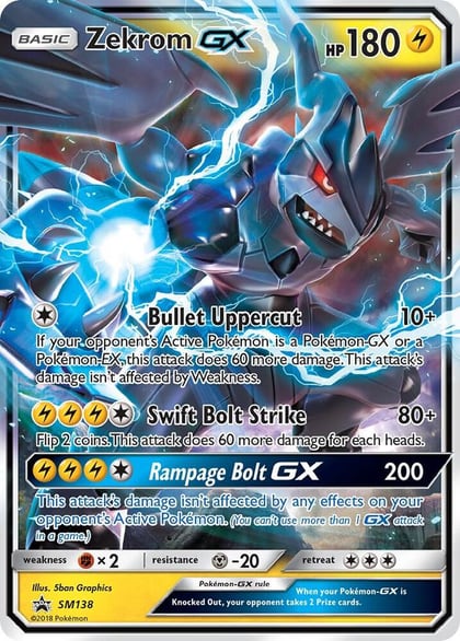 Zekrom GX - SM138, SM Promos SM138