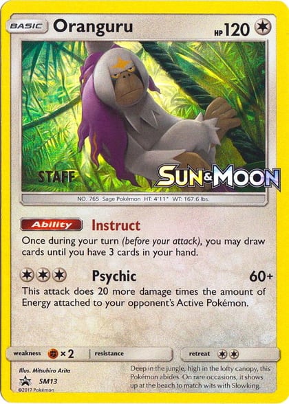 Oranguru - SM13 (Prerelease) [Staff], SM Promos SM13