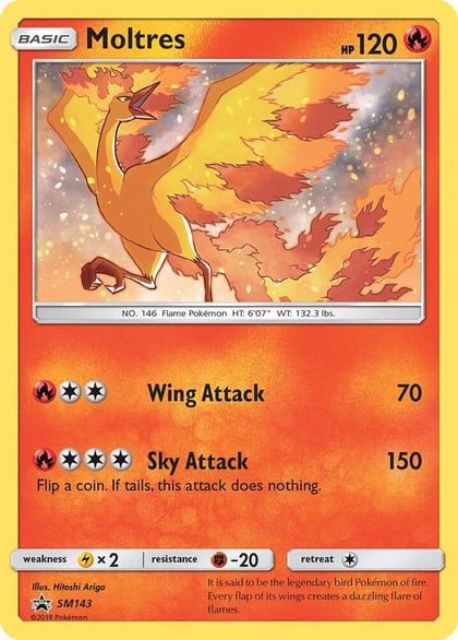 Moltres - SM143, SM Promos SM143