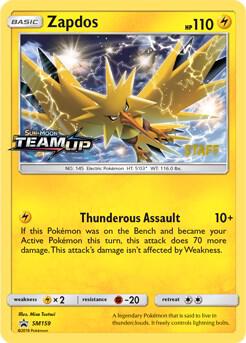 Zapdos - SM159 (Prerelease) [Staff], SM Promos SM159