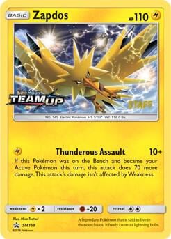 Zapdos - SM159 (Prerelease) [Staff], SM Promos SM159