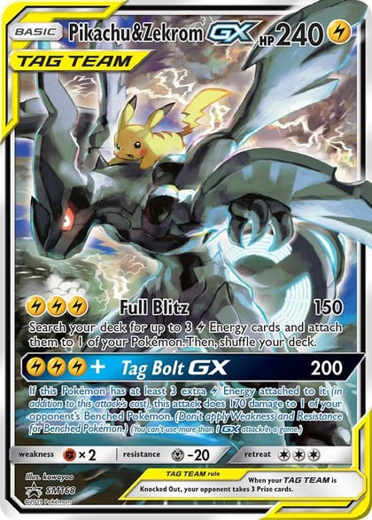 Pikachu & Zekrom GX, SM Promos SM168