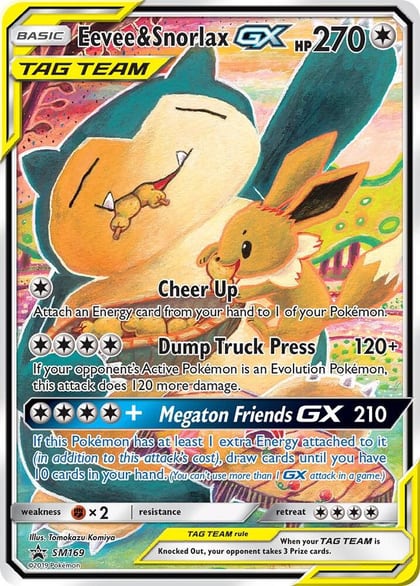 Eevee & Snorlax GX - SM169, SM Promos SM169