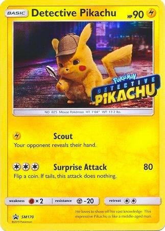 Detective Pikachu - SM170 (Stamped), SM Promos SM170