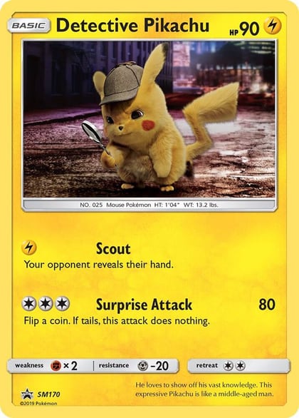 Detective Pikachu - SM170, SM Promos SM170