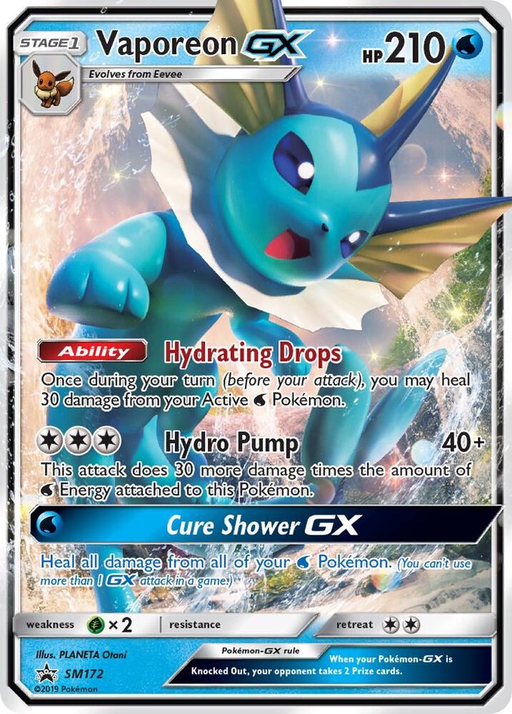 Vaporeon GX - SM172, SM Promos SM172