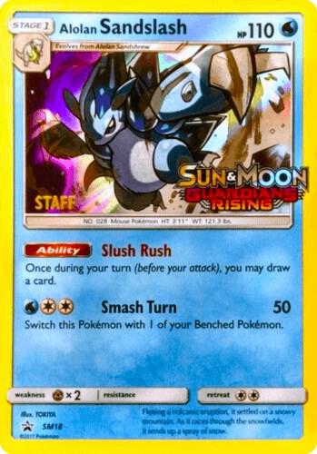 Alolan Sandslash - SM18 (Prerelease) [Staff], SM Promos SM18