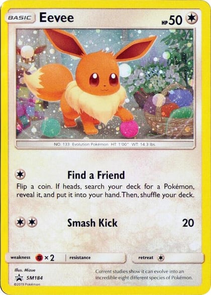 Eevee - SM184 (Cosmos Holo), SM Promos SM184