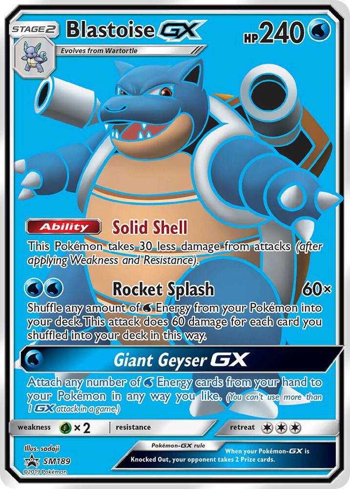 Blastoise GX - SM189, SM Promos SM189