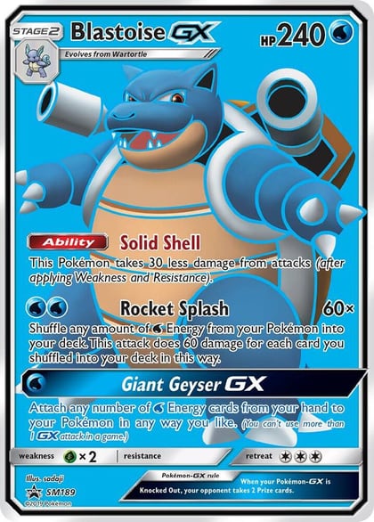 Blastoise GX - SM189, SM Promos SM189