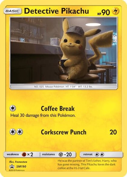Detective Pikachu - SM190, SM Promos SM190