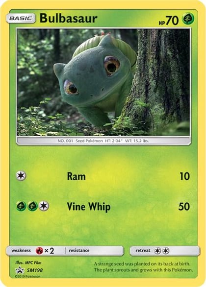 Bulbasaur - SM198 (In-Store Event Promo), SM Promos SM198