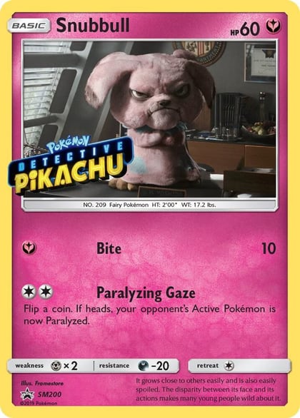 Snubbull - SM200 (Detective Pikachu Stamped), SM Promos SM200