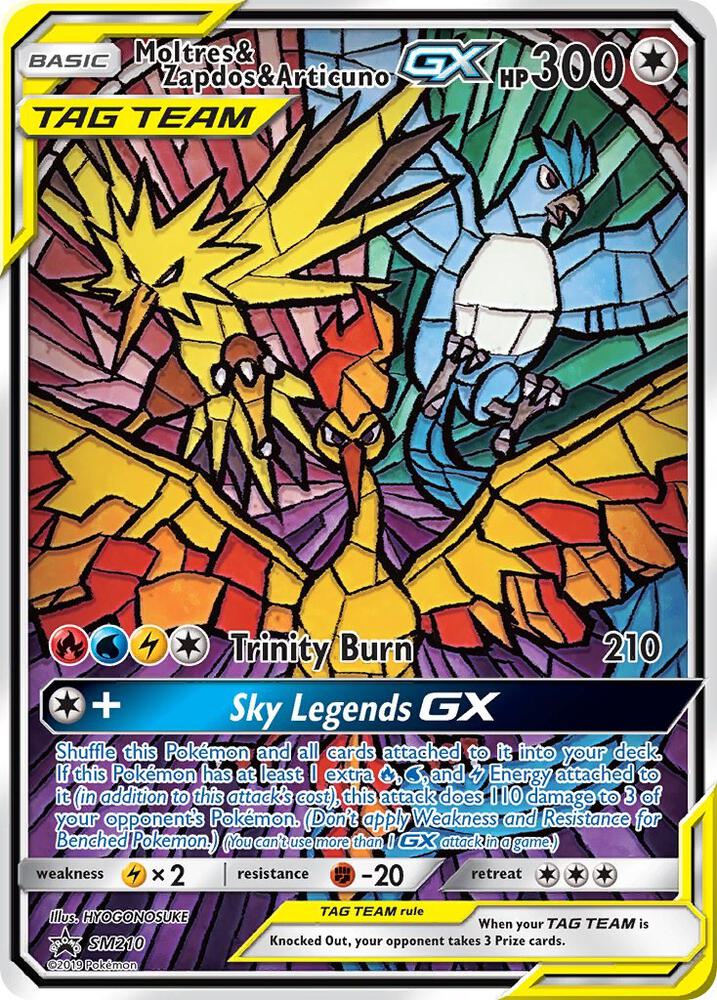 Moltres & Zapdos & Articuno GX, SM Promos SM210
