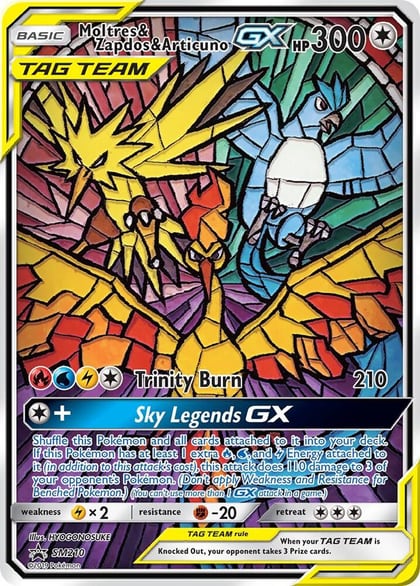 Moltres & Zapdos & Articuno GX, SM Promos SM210