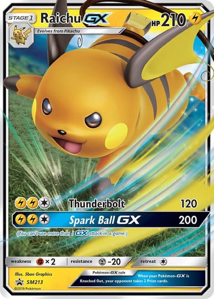 Raichu GX - SM213, SM Promos SM213
