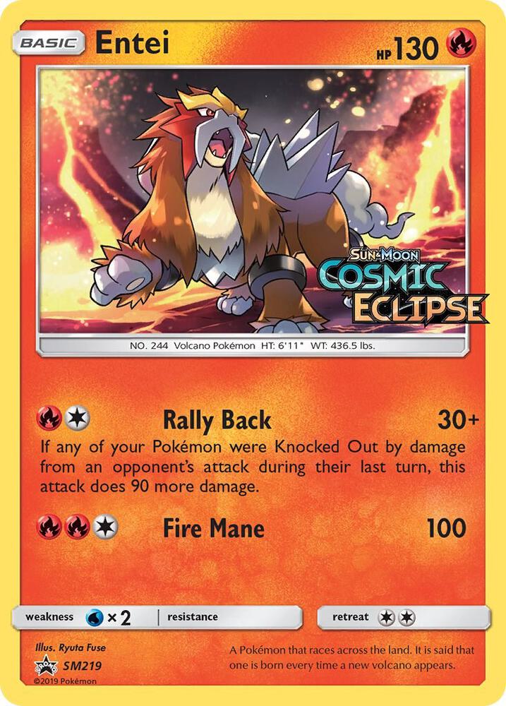 Entei - SM219 (Prerelease), SM Promos SM219
