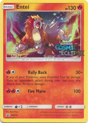 Entei - SM219 (Prerelease) [Staff], SM Promos SM219