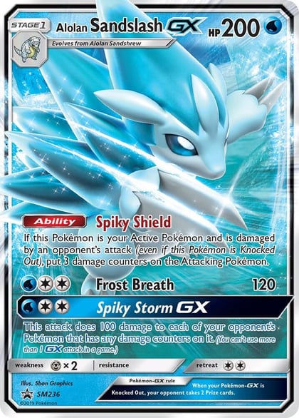 Alolan Sandslash GX - SM236, SM Promos SM236