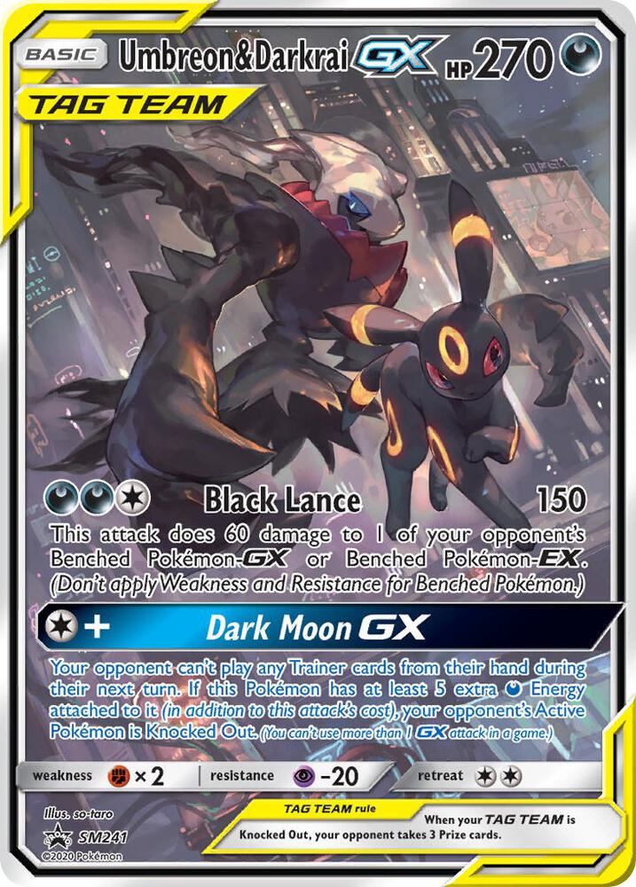 Umbreon & Darkrai GX - SM241, SM Promos SM241