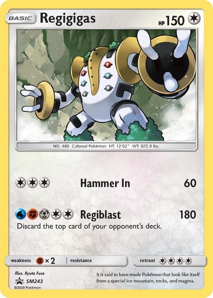 Regigigas - SM243, SM Promos SM243