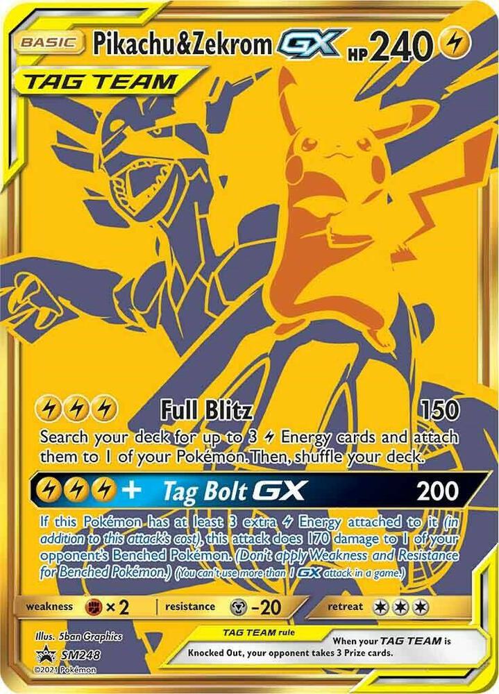 Pikachu & Zekrom GX - SM248, SM Promos SM248