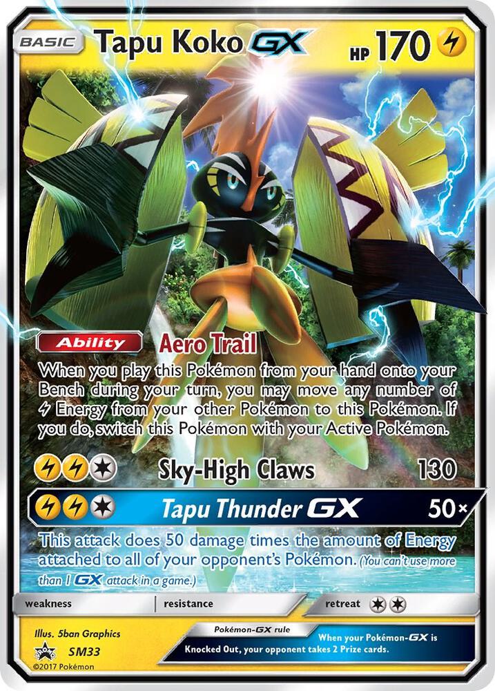 Tapu Koko GX - SM33, SM Promos SM33