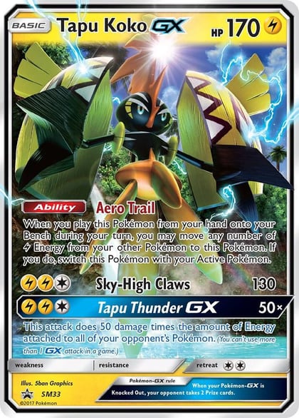 Tapu Koko GX - SM33, SM Promos SM33