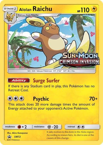 Alolan Raichu - SM72 (Prerelease), SM Promos SM72
