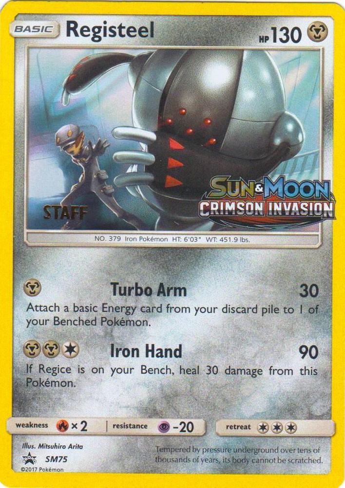 Registeel - SM75 (Prerelease) [Staff], SM Promos SM75
