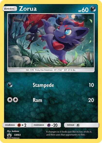 Zorua - SM83, SM Promos SM83