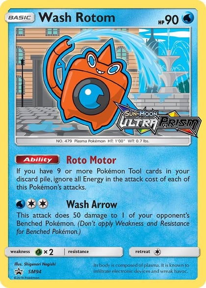 Wash Rotom - SM94 (Prerelease), SM Promos SM94