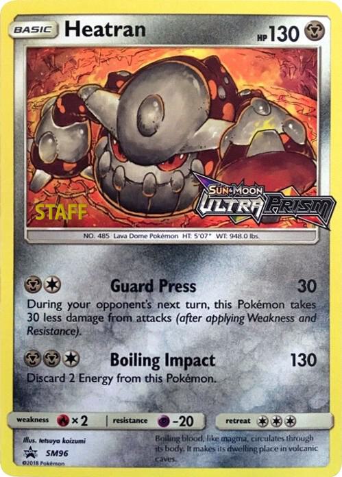 Heatran - SM96 (Prerelease) [Staff], SM Promos SM96