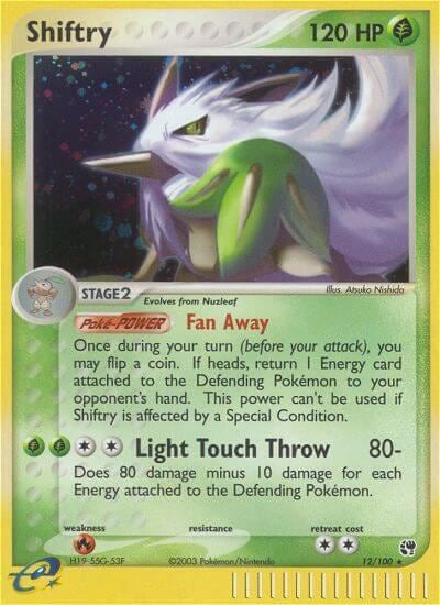 Shiftry - 12/100, Sandstorm 12/100