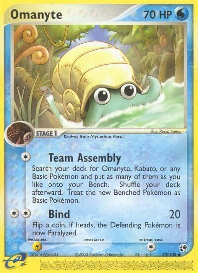 Omanyte, Sandstorm 70/100