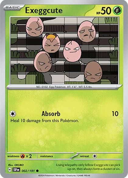 Exeggcute - 002/191, SV08: Surging Sparks 002/191