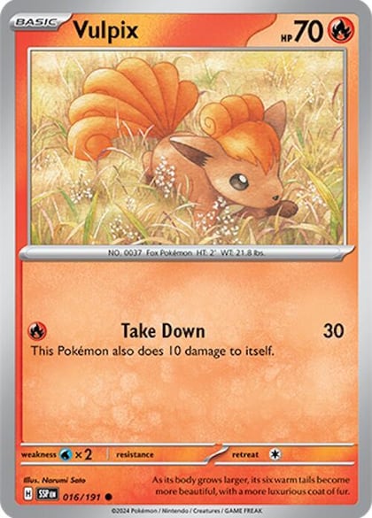 Vulpix, SV08: Surging Sparks 016/191