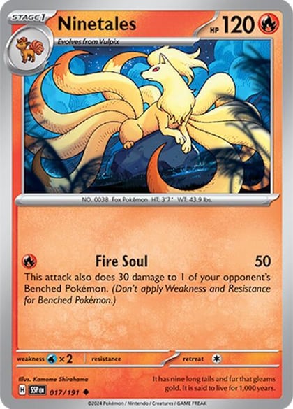 Ninetales, SV08: Surging Sparks 017/191