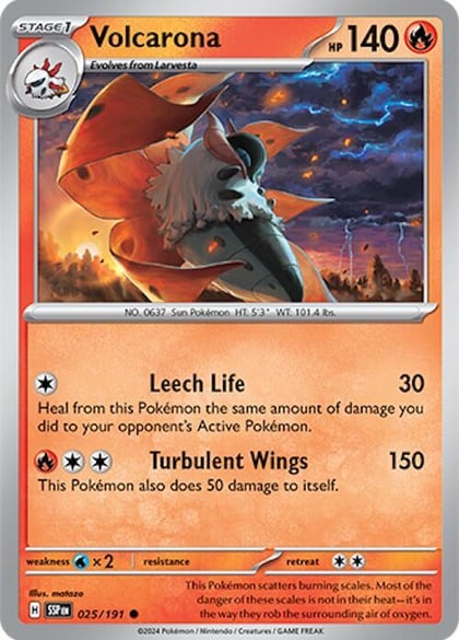 Volcarona, SV08: Surging Sparks 025/191