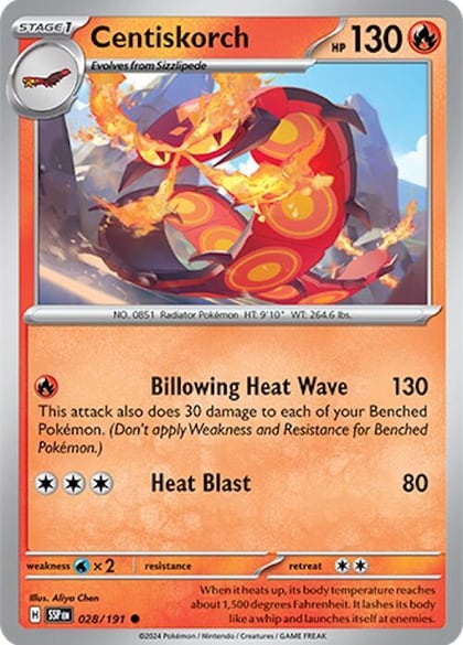 Centiskorch, SV08: Surging Sparks 028/191