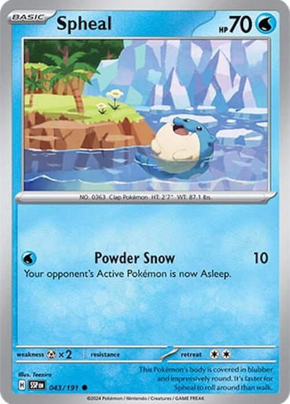 Spheal - 043/191, SV08: Surging Sparks 043/191