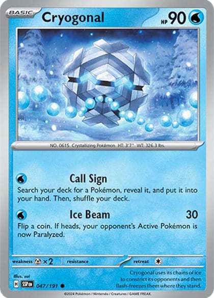 Cryogonal, SV08: Surging Sparks 047/191