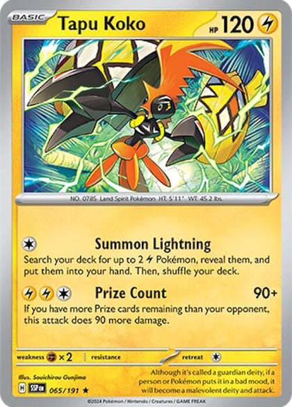 Tapu Koko, SV08: Surging Sparks 065/191