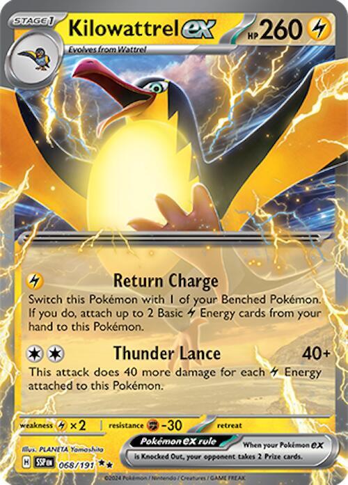 Kilowattrel ex, SV08: Surging Sparks 068/191