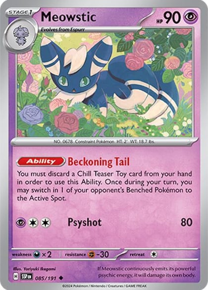 Meowstic, SV08: Surging Sparks 085/191