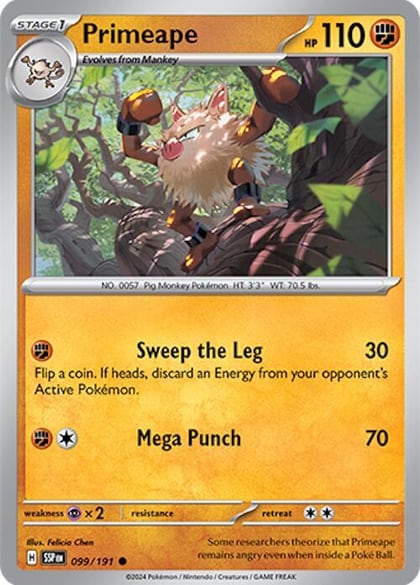 Primeape, SV08: Surging Sparks 099/191