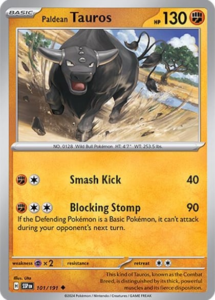 Paldean Tauros - 101/191, SV08: Surging Sparks 101/191